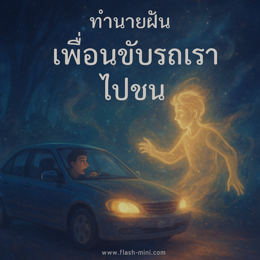 ทำนายฝัน เพื่อนขับรถเราไปชน|